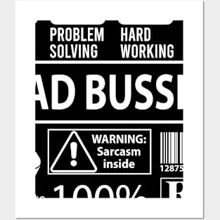 Head Busser T Shirt - MultiTasking Certified Job Gift Item Tee Posters and Art